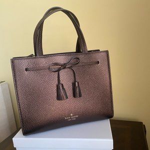 Kate Spade Satchel Brown Metallic Handbag and Crossbody